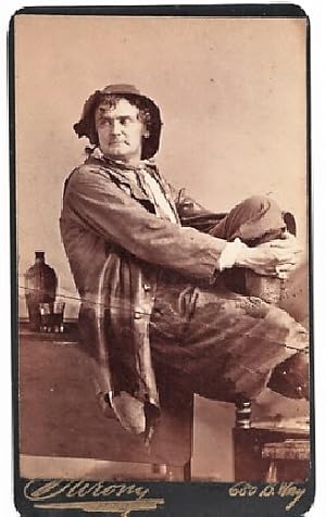 CARTE DE VISITE OF AMERICAN ACTOR JOSEPH JEFFERSON IN CHARACTER AS RIP VAN WINKLE, PHOTOGRAPHED B...