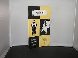 British Railways : Holland Services and Fares 2nd June to 28th September 1957