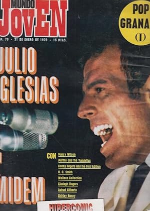 MUNDO JOVEN Nº 70 ENERO 1970 , JULIO IGLESIAS, POP GRANADA, JULIAN GRANADOS ,