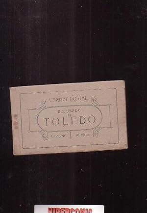 CARNET POSTAL, RECUERDO DE TOLEDO, 3ª SERIE - 20 VISTAS AÑOS 1900 ( contiene 14 postales )