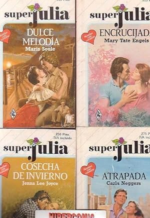 SUPER JULIA , LOTE 4 NOVELAS ROMANTICAS -Edita : HARLEQUIN AÑOS 80