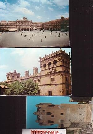 SALAMANCA, PLAZA MAYOR, MONTERREY, TORRE DEL CLAVERO , TRES postales años 60 - sin circular