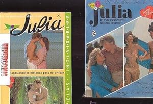 JULIA , LOTE DE 8 TOMOS ( DOS TITULOS POR TOMO ) -novelas romanticas