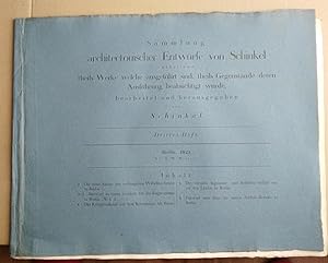 Schinkel: 3. Heft, 1823. Berlin. Anlage Wilhelmstrasse 6 Entwürfe von Schinkel: 19.verlängerte St...