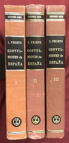 Bild des Verkufers fr Convulsiones de Espaa. Pequeos detalles de grandes sucesos. 3 vols zum Verkauf von Libreria Anticuaria Camino de Santiago