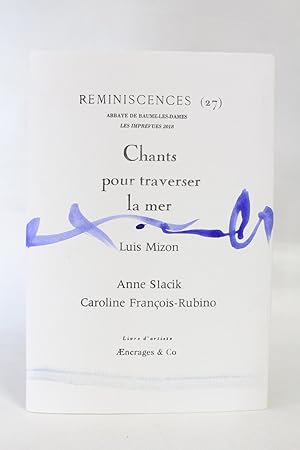 Image du vendeur pour Chants pour traverser la mer mis en vente par Librairie Le Feu Follet