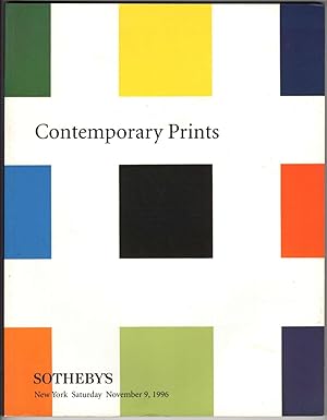Sotheby's Contemporary Prints: New York Saturday November 9, 1996 . Sale 6909.