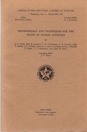 Annals of the New York Academy of Sciences Vol. 51 Art. 6; Methodology and Techniques for the Stu...