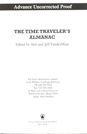 Bild des Verkäufers für The Time Traveler's Almanac zum Verkauf von Ziesings