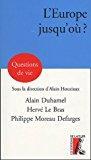 Bild des Verkufers fr L'europe Jusqu'o ? zum Verkauf von RECYCLIVRE