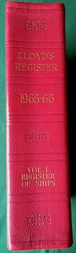 Lloyd's Register of Shipping 1965-66 Volume I + Volume II