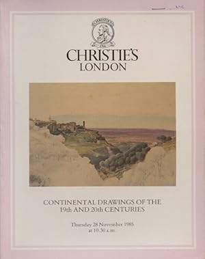 Seller image for Christies 1985 Continental Drawings of the 19th & 20th Centuries for sale by thecatalogstarcom Ltd