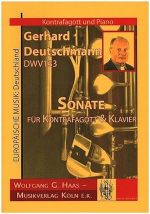 Bild des Verkufers fr Sonate DWV133fr Kontrafagott und Klavier zum Verkauf von AHA-BUCH GmbH