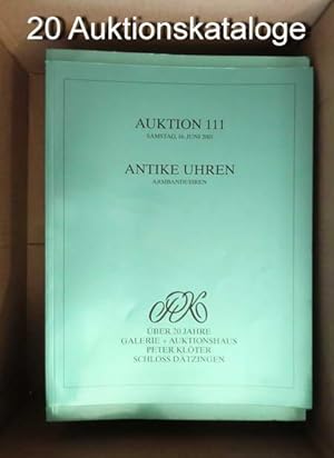 20 Auktionskataloge: Antike Uhren Auktion 110, 111, 112, 113, 114, 115, 116, 117, 118, 119, 120, ...
