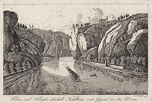 Bild des Verkufers fr Felsen und Klausur oberhalb Kehlheim erste Gegend an der Donau. zum Verkauf von Antiquariat Clemens Paulusch GmbH