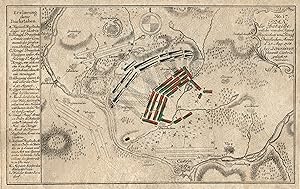 Bild des Verkufers fr Plan der Bataille . 25. Aug. 1758 . bey Zorndorf . zum Verkauf von Antiquariat Clemens Paulusch GmbH