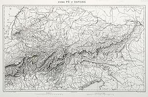 Seller image for Stahlstich- Karte, v. Ch. Duyonnet n. Devotenay b. Furne, "Entre P et Danube". for sale by Antiquariat Clemens Paulusch GmbH