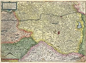 Kupferstich- Karte, n. W. Lazius aus De Jode, "Avstriae dvcatvs sev Pannoniae svperioris .".
