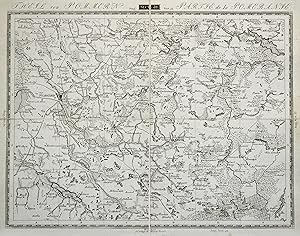 Kupferstich- Karte, v. Brose b. "Geogr. Institut" in Weimar, "Theil von Pommern. Sect. 32".