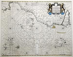 Seller image for Kupferstich- Karte, b. Jan Janssonius, "Pascaart Waer in men claarlyck zien can, alle havens . tuschen C.S. Vincent en C. Verde, zoo mede inde Flaemsche, Canarische en sote Eylanden . - Tabula Hydrographica .". for sale by Antiquariat Clemens Paulusch GmbH