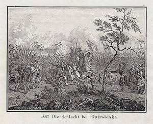 Darstellung der ". Schlacht bei Ostrolenka.".