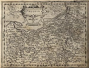 Bild des Verkufers fr Kupferstich- Karte, n. Mercator b. Hondius, "Prussia". zum Verkauf von Antiquariat Clemens Paulusch GmbH