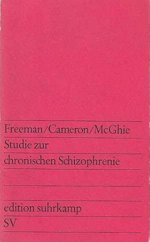 Immagine del venditore per Studie zur chronischen Schizophrenie / Thomas Freeman, John L. Cameron, Andrew McGhie. [Aus d. Engl. bers. von Thomas Frank.] Mit e. Vorw. von Anna Freud; edition suhrkamp ; 346 venduto da Licus Media