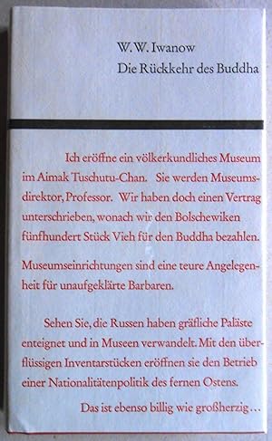 Bild des Verkufers fr Die Rckkehr des Buddha. Deutsch von Erwin Honig. zum Verkauf von Versandantiquariat Ruland & Raetzer