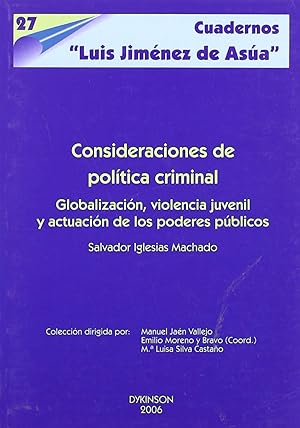 Seller image for Consideraciones de poltica criminal for sale by Imosver
