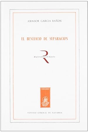 Seller image for El beneficio de separacin for sale by Imosver