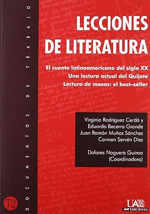 Seller image for Lecciones de literatura (el for sale by Imosver