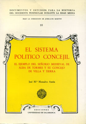 Seller image for El sistema poltico concejil, el ejemplo del seorio medieva for sale by Imosver