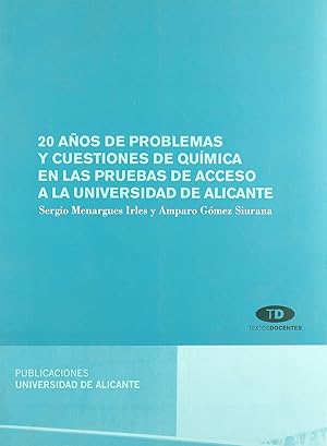 Seller image for 20 aos de problemas y cuestiones de qumica en las pruebas for sale by Imosver