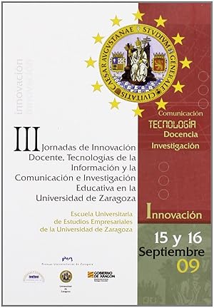 Bild des Verkufers fr III Jornadas de Innovacin Docente, Tecnologas de la Inform zum Verkauf von Imosver