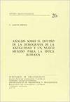 Seller image for Anlisis Sobre El Estudio De La Demografia De La Antigedad. Nuevo Mtodo Para La Epoca Romana for sale by Imosver