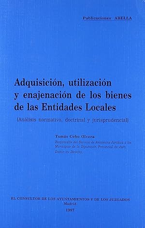 Image du vendeur pour Adquisicion utiliza enajena bienes locales (199 mis en vente par Imosver
