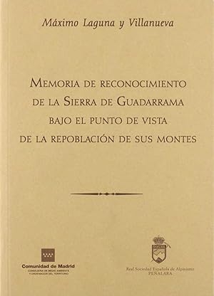 Imagen del vendedor de Memoria reconocimiento de la sierra de guadarrama a la venta por Imosver