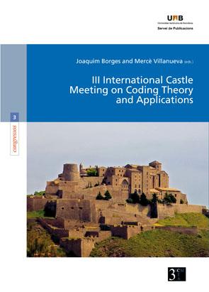 Image du vendeur pour 3rd internacional castle meeting on coding theory and applic mis en vente par Imosver