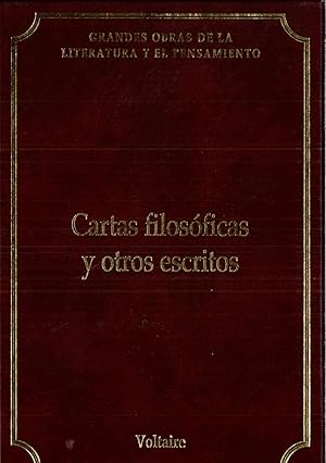 Imagen del vendedor de CARTAS FILOSOFICAS Y OTROS ESCRITOS a la venta por Papel y Letras