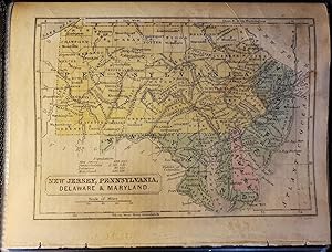 Original Map - "New Jersey, Pennsylvania, Delaware and Maryland"