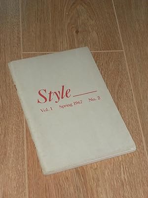 Imagen del vendedor de Style Vol. 1. Spring 1967 No. 2 a la venta por Dublin Bookbrowsers