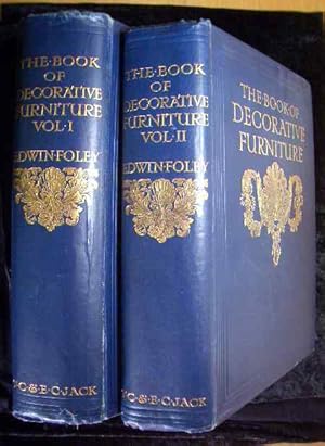 Image du vendeur pour The Book of Decorative Furniture. Volume I + II. Ohne die montierten Tafeln! Without the plates! mis en vente par Roland Antiquariat UG haftungsbeschrnkt