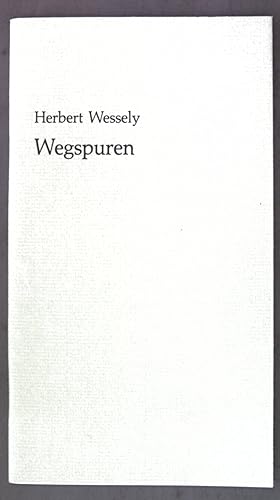 Bild des Verkufers fr Wegspuren; Marburger Bogendrucke Folge 89; zum Verkauf von books4less (Versandantiquariat Petra Gros GmbH & Co. KG)