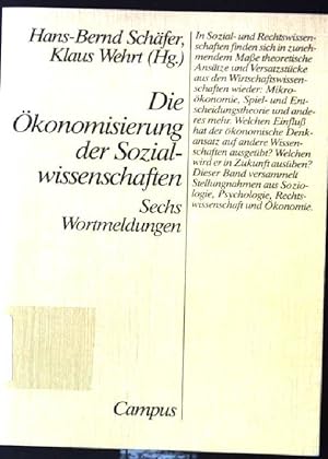 Bild des Verkufers fr Die konomisierung der Sozialwissenschaften : 6 Wortmeldungen. zum Verkauf von books4less (Versandantiquariat Petra Gros GmbH & Co. KG)