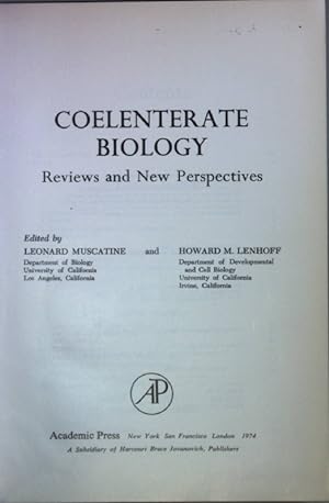 Imagen del vendedor de Coelenterate Biology: Reviews and New Perspectives. a la venta por books4less (Versandantiquariat Petra Gros GmbH & Co. KG)