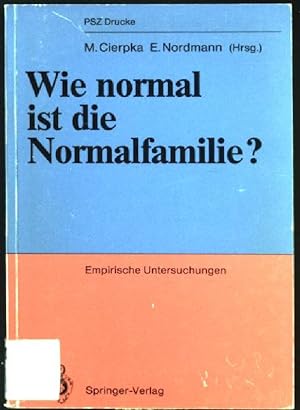 Seller image for Wie normal ist die Normalfamilie? : Empir. Unters. PSZ-Drucke for sale by books4less (Versandantiquariat Petra Gros GmbH & Co. KG)