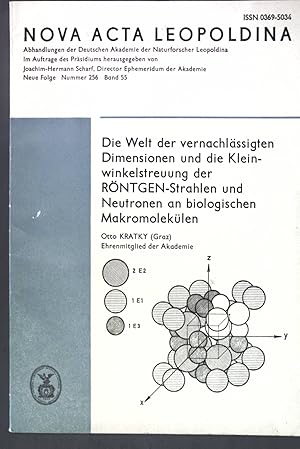 Bild des Verkufers fr Die Welt der vernachlssigten Dimensionen und die Kleinwinkelstreuung der Rntgen-Strahlen und Neutronen an bioloigschen Makromoleklen; Nova Acta Leopoldina, Neue Folge, Nr. 256, Band 55; zum Verkauf von books4less (Versandantiquariat Petra Gros GmbH & Co. KG)