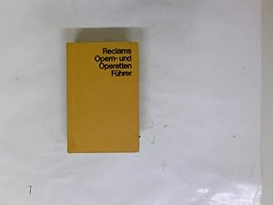 Reclams Opernführer. hrsg. von Wilhelm Zentner / Universal-Bibliothek ; Nr. 6892