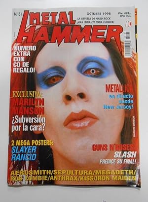 METAL HAMMER Nº 131. REVISTA DE HARD ROCK. METALLICA, MARILYN MANSON, SLASH. TDKR18