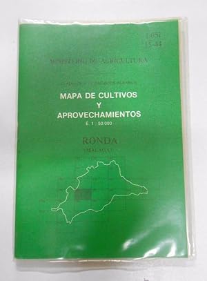 LIBRO Y MAPA DE CULTIVOS Y APROVECHAMIENTOS ronda. malaga. TDK252